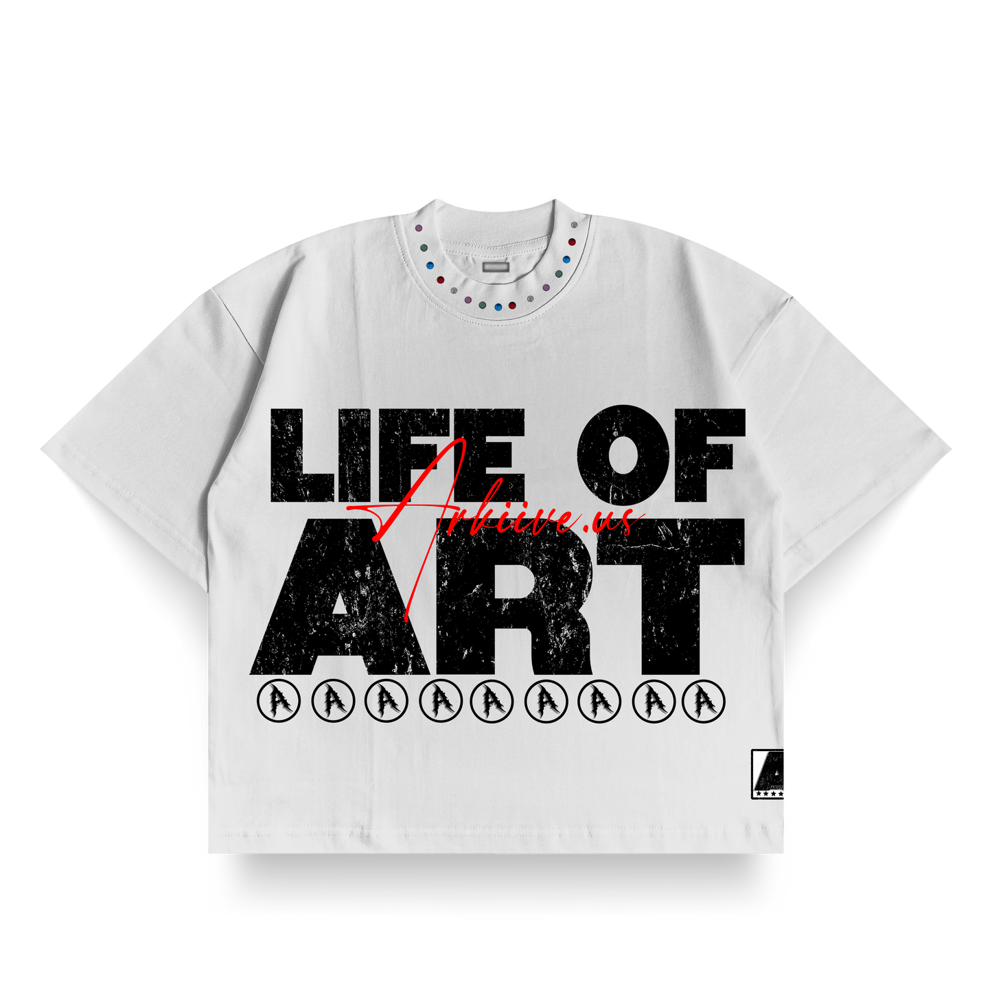 'LIFE OF ART' BOXY TEE