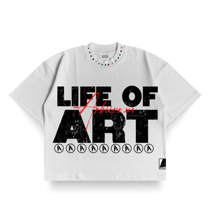 'LIFE OF ART' BOXY TEE
